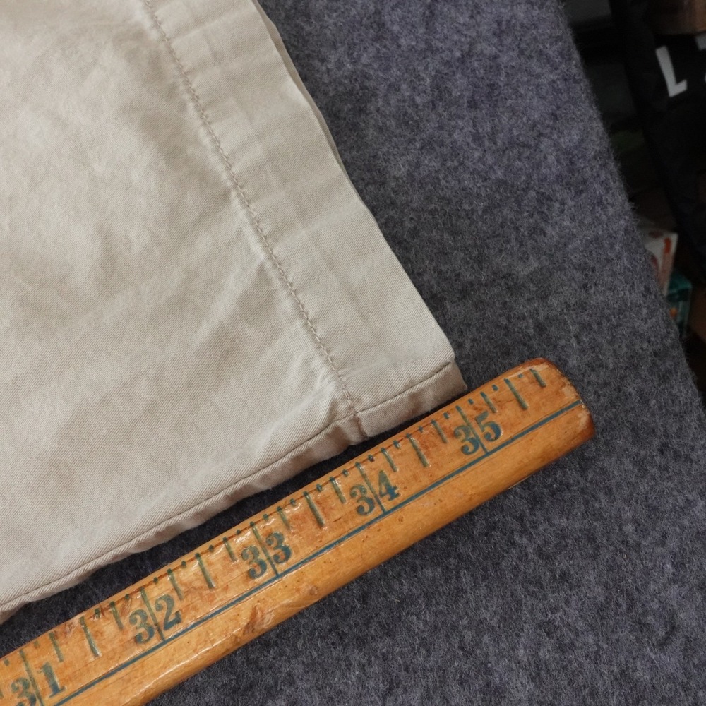 Polo Ralph Lauren Mens Pleated Chino Pants Khaki Tan 100% Cotton 35 x 35 - Picture 10 of 12